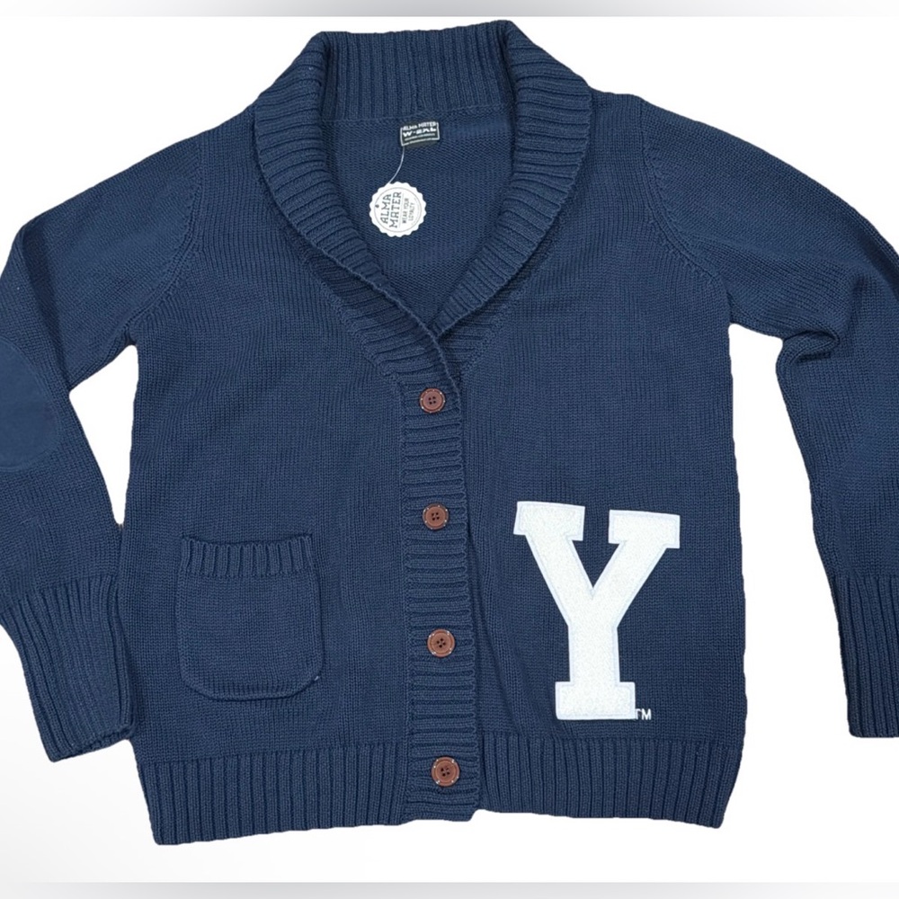 Brand new Alma mater Yale university cardigan sweater women’s 2XL 100% cotton - Picture 2 of 5
